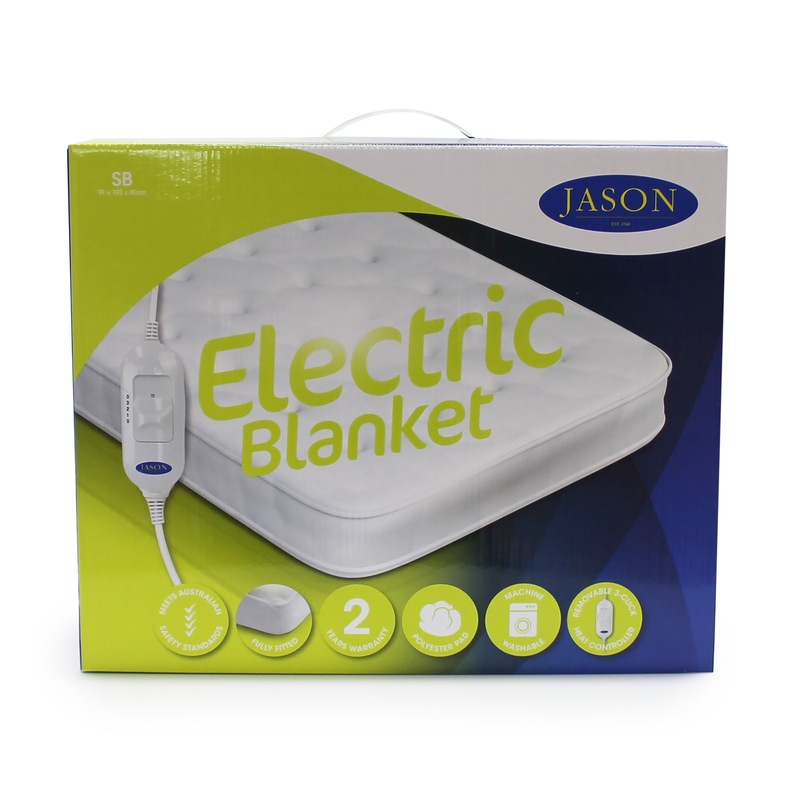 Buy Jason Fully Fitted Washable Electric Blanket Single MyDeal