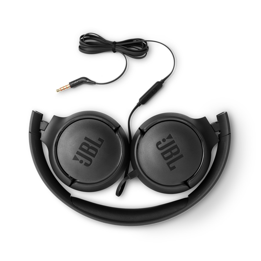 JBL Headphones Wired On Ear T500 - Black