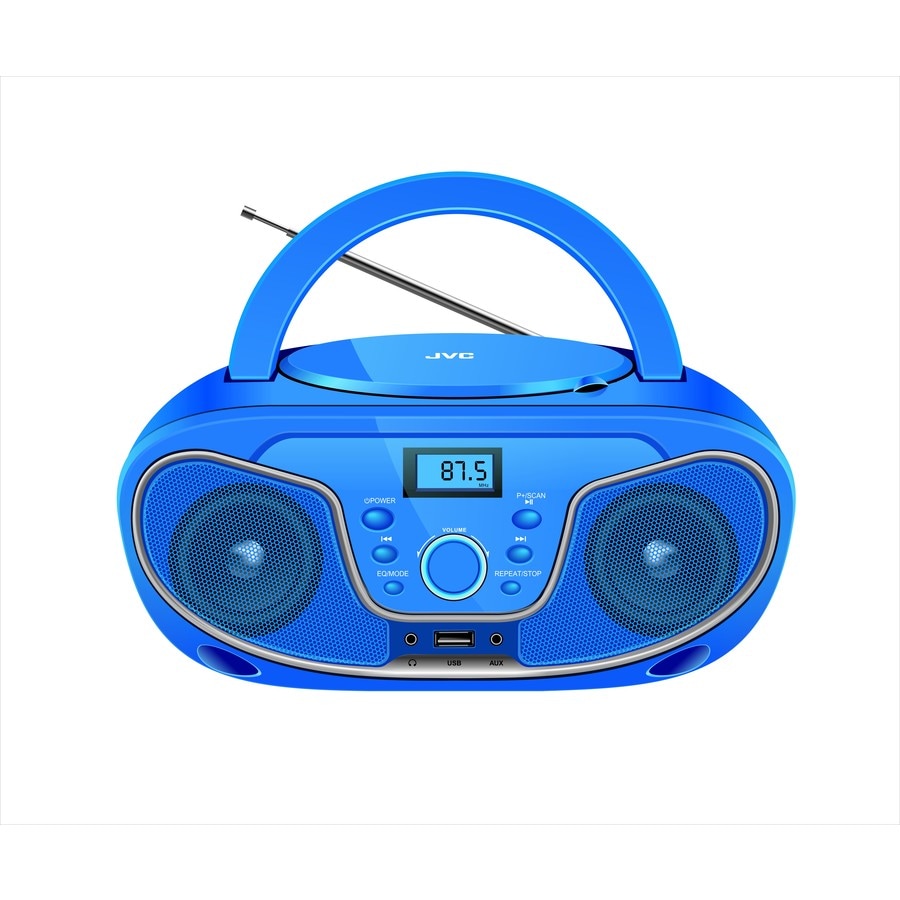JVC Portable CD Player with Bluetooth - Blue