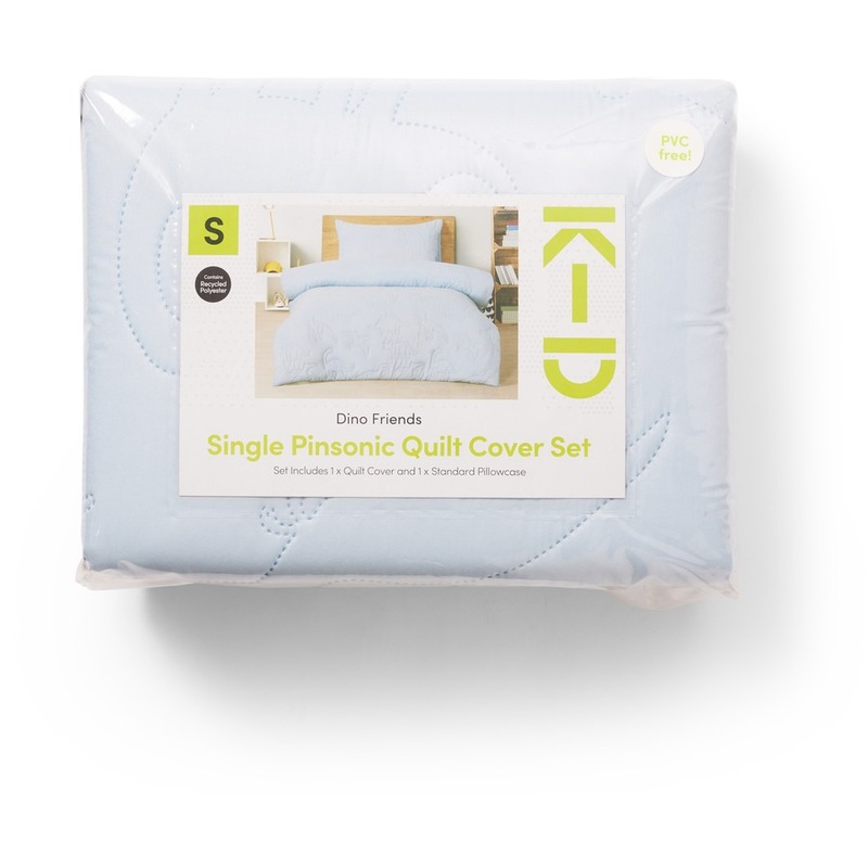 Buy KD Pinsonic Quilt Cover Set Dino Friends MyDeal