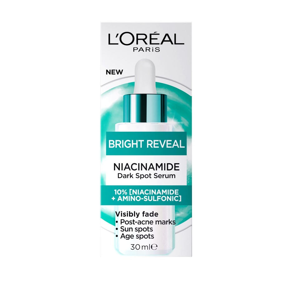 L'Oréal Paris Bright Reveal 10% [Niacinamide + Amino-Sulfonic Acid} Dark Spot Face Serum 30ml