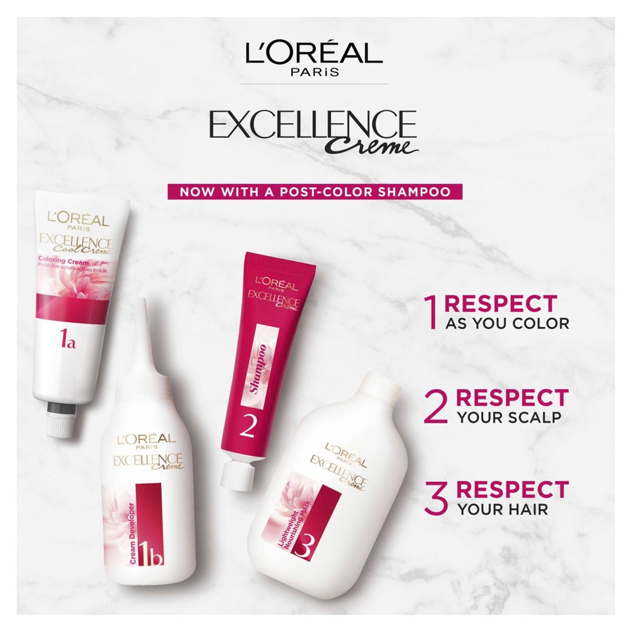 L'Oréal Paris Excellence Crème Permanent Hair Colour - 4 Dark Brown