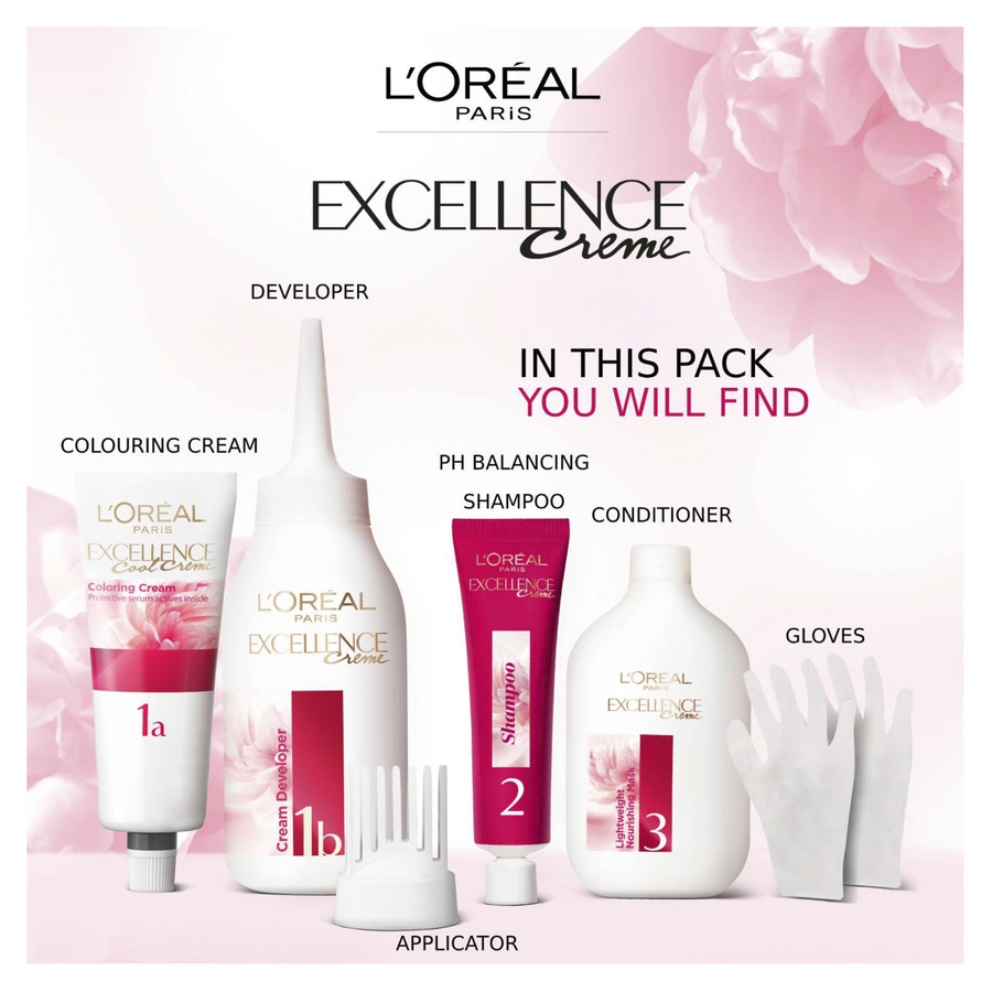 L'Oréal Paris Excellence Crème Permanent Hair Colour - 4 Dark Brown