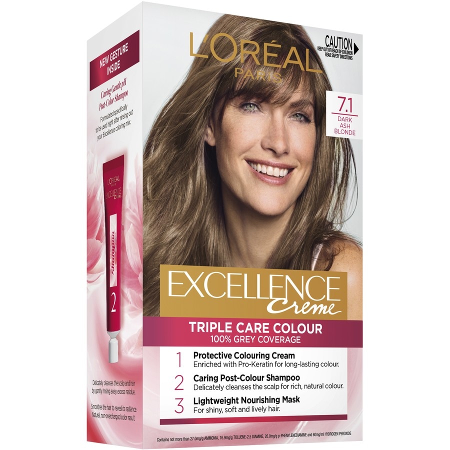 L'Oréal Paris Excellence Crème Permanent Hair Colour - 7.1 Dark Ash Blonde