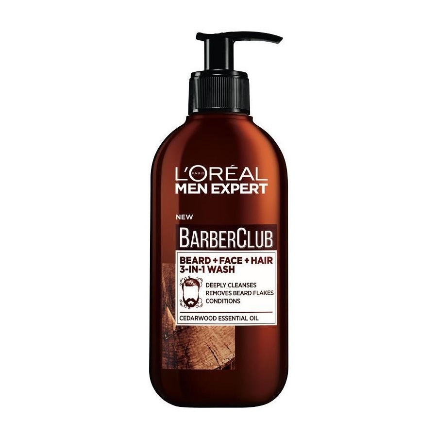 L'ORÉAL PARIS MEN EXPERT GEL NETTOYANT BARBER CLUB NETTOYANT 3EN1 200 ML