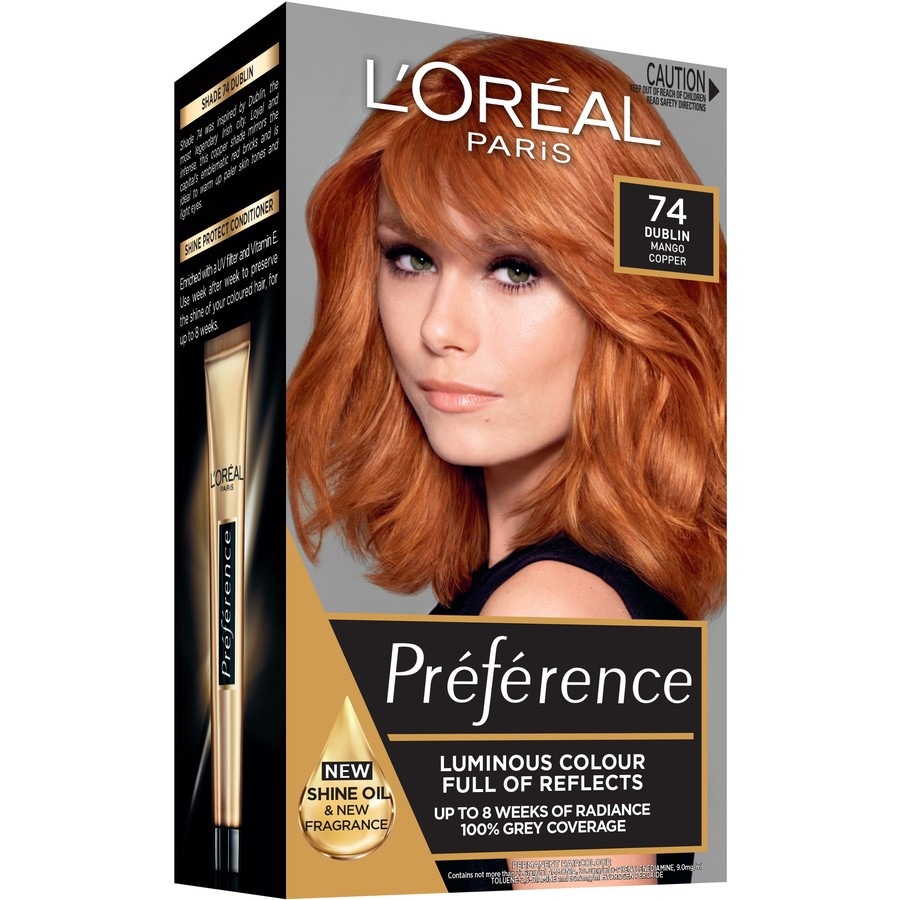 L'Oreal Paris Preference Hair Colour - 74 Dublin (Mango Copper)