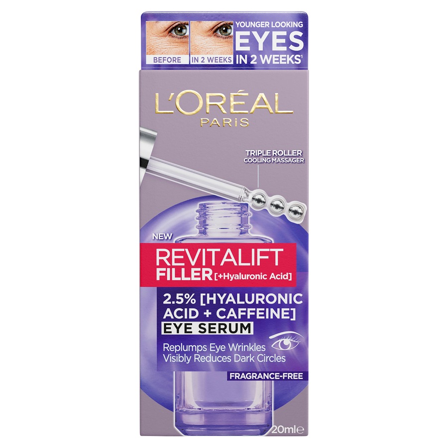 L'Oréal Paris Revitalift Filler 2.5% Hyaluronic Acid Eye Serum 20ml