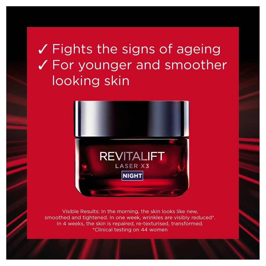 L'Oréal Paris Revitalift Laser X3 Anti-Ageing Night Cream 50mL