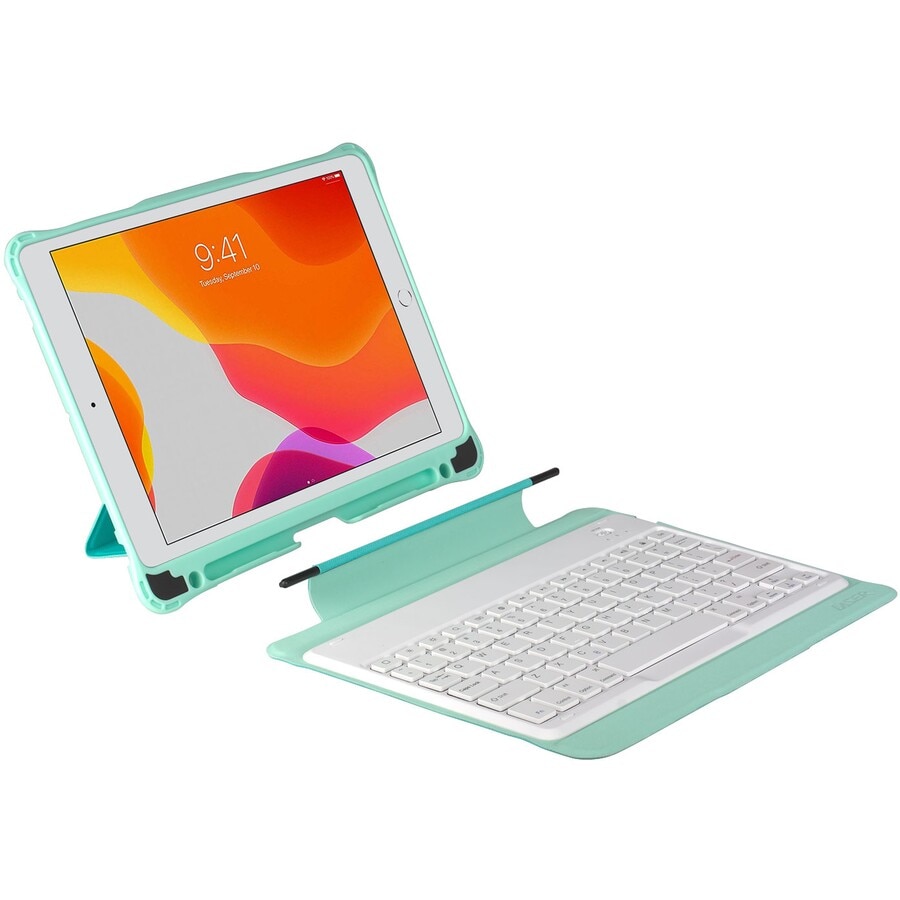 Laser Tablet Case with Wireless Keyboard 10.2" - Green