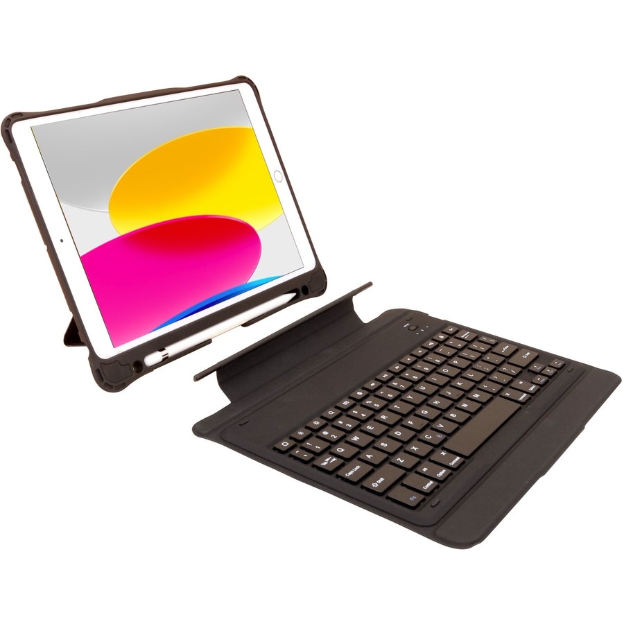 Laser Tablet Case with Wireless Keyboard (iPad 11th Gen A16 / 10th Gen 10.9”) – Black