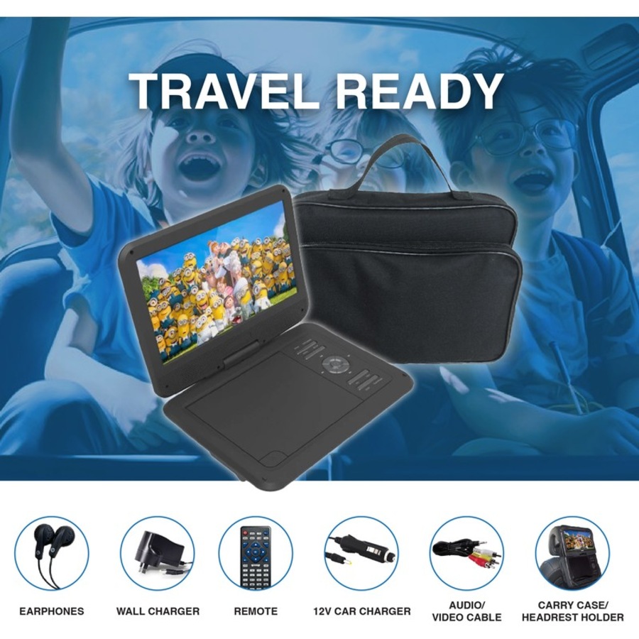 Laser 10-inch Portable DVD Player