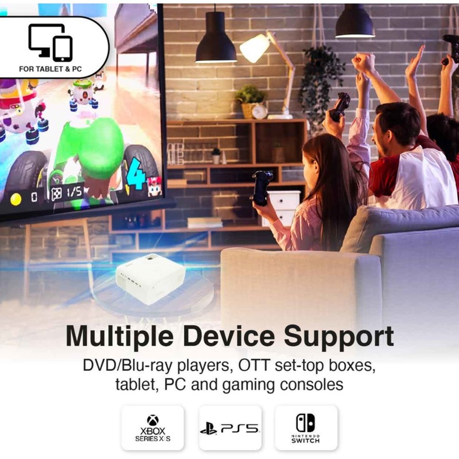 Laser 1080P LED Projector with DVD Player and WiFi Casting