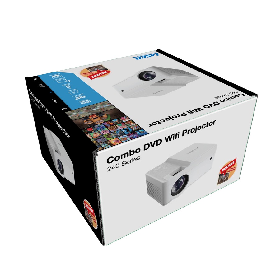 Laser 1080P LED Projector with DVD Player and WiFi Casting