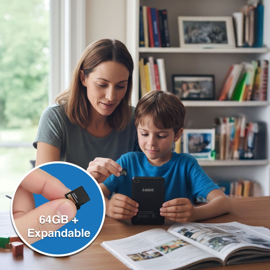 Laser 7" Tablet with Bumper Case - Blue