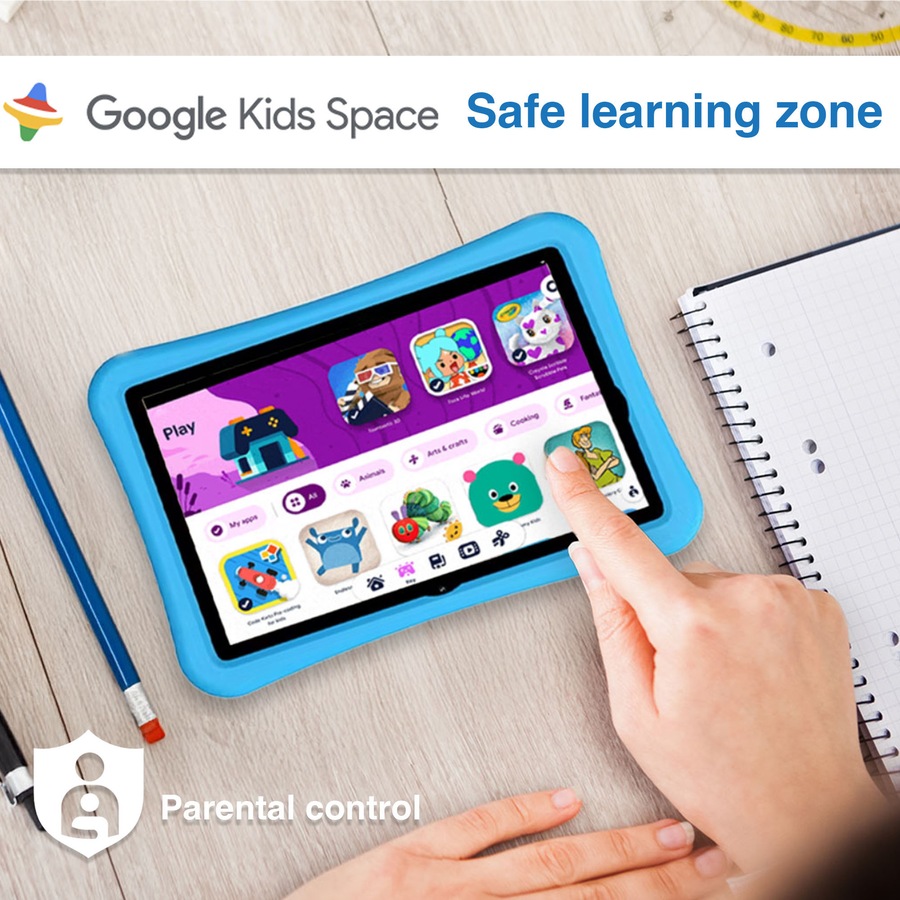 Laser 7" Tablet with Bumper Case - Blue