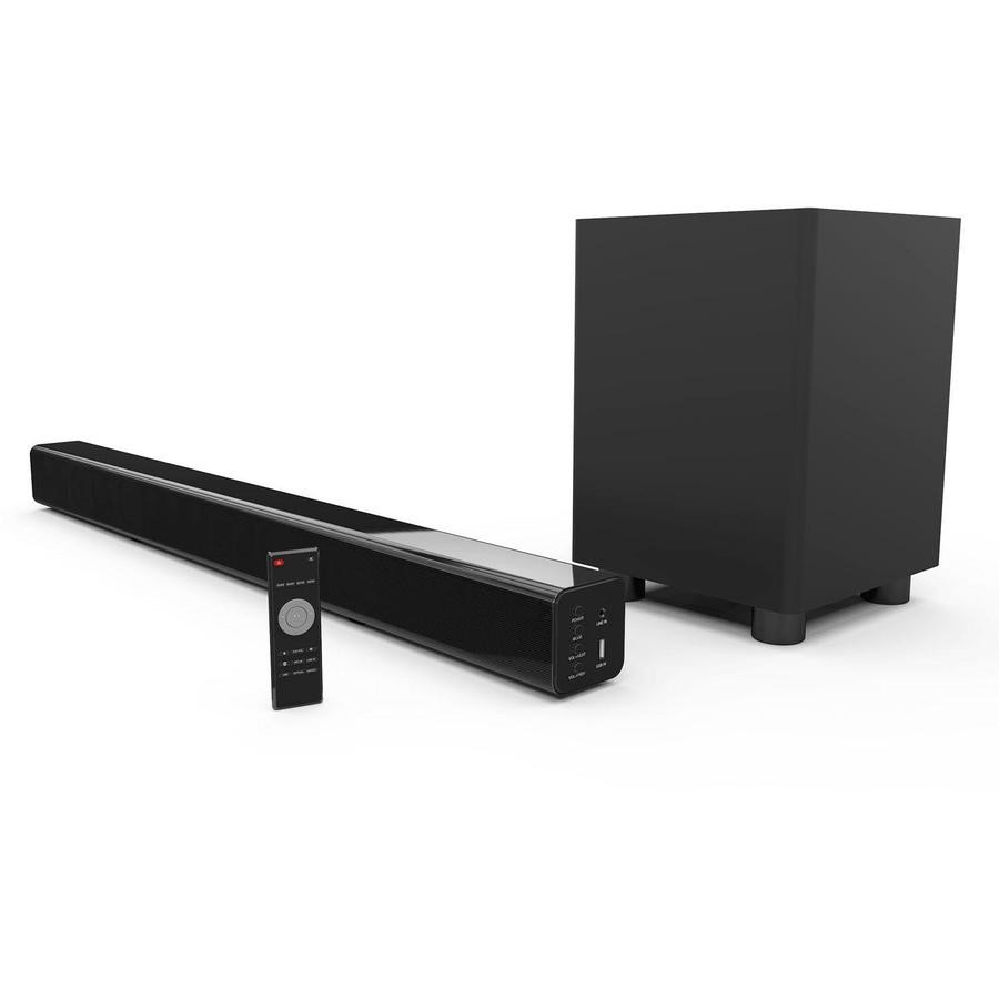 Laser Bluetooth Soundbar with Wireless Subwoofer