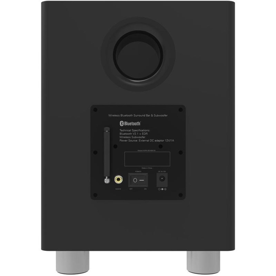 Laser Bluetooth Soundbar with Wireless Subwoofer