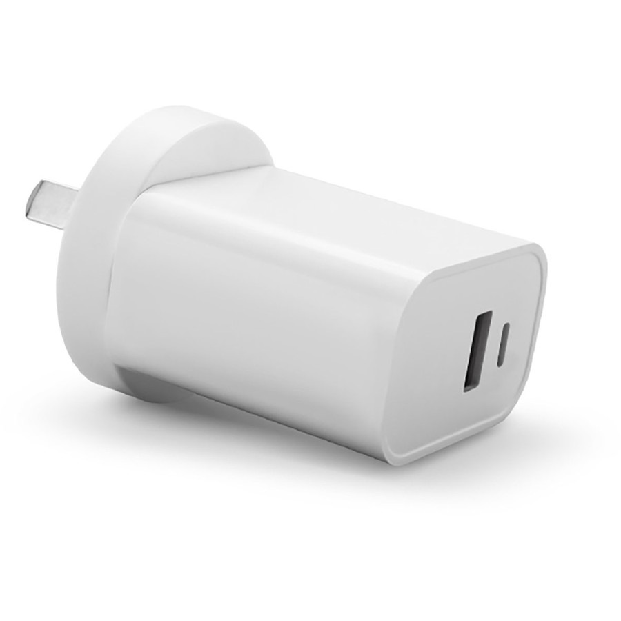 Laser ChargeCore USB-C 30W Dual PD Wall Charger - White
