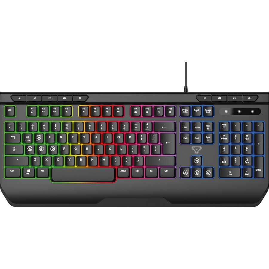 Laser Gaming: RGB Gaming Keyboard - Black