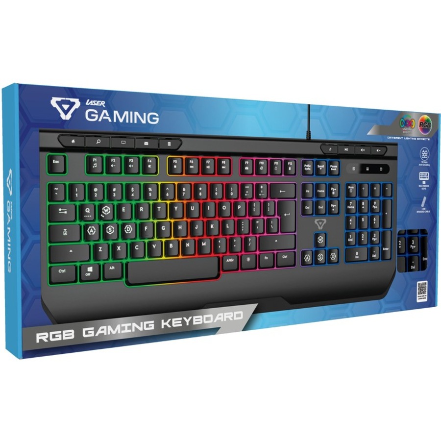 Laser Gaming: RGB Gaming Keyboard - Black