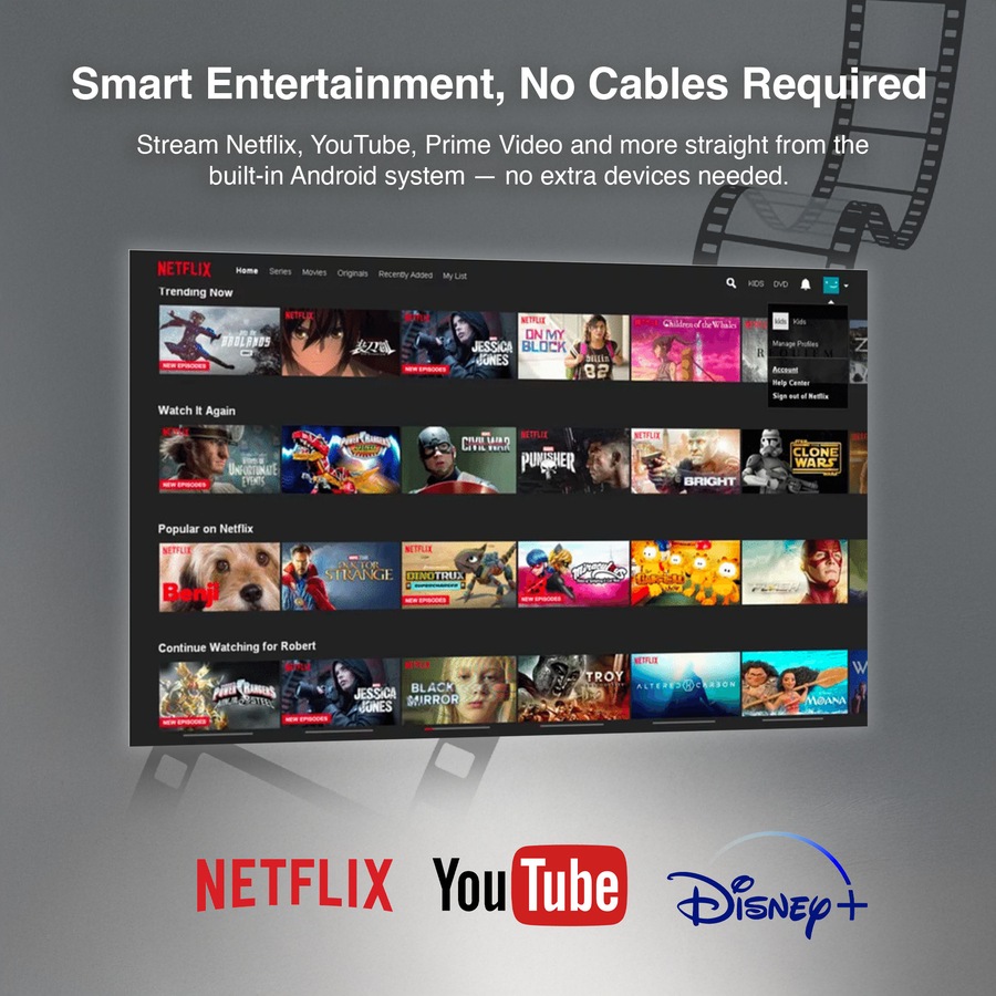 Laser Outdoor Cinema Bundle with Google Android