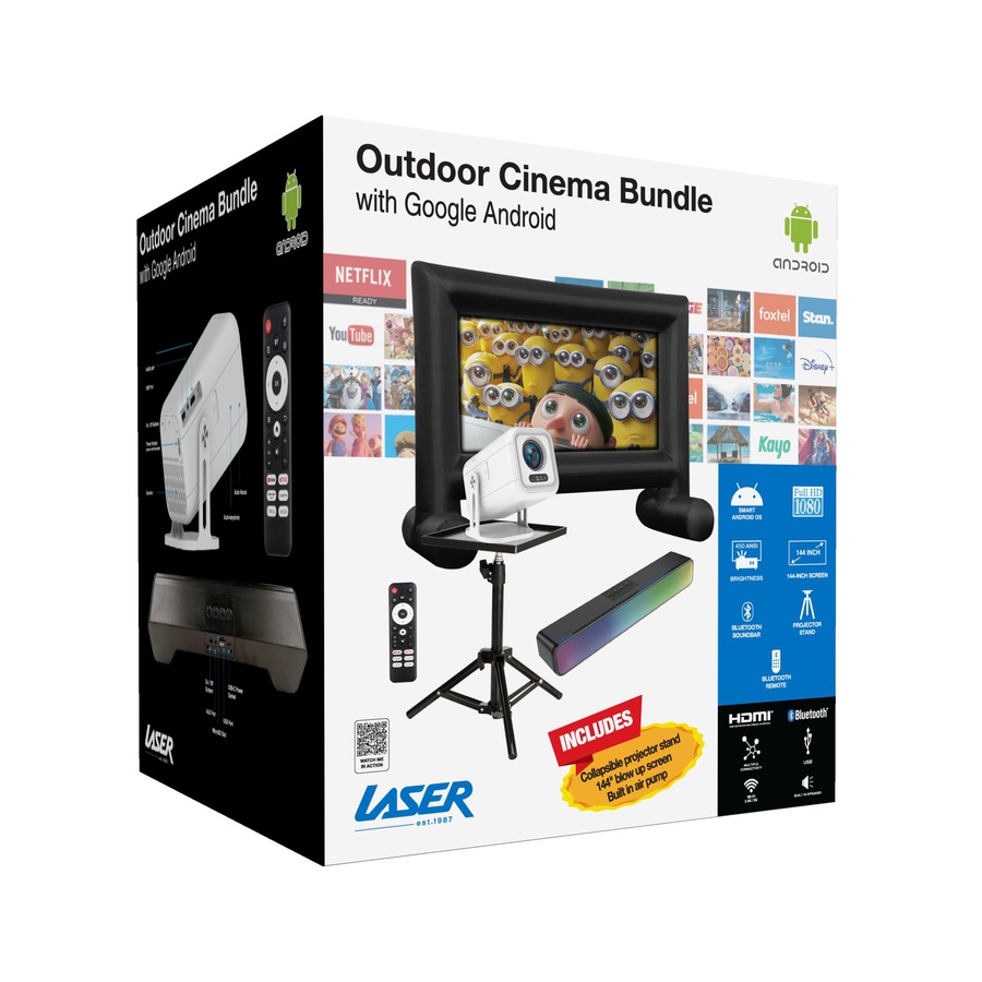 Laser Outdoor Cinema Bundle with Google Android