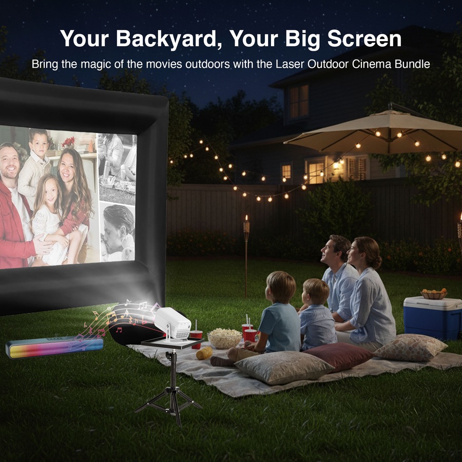 Laser Outdoor Cinema Bundle with Google Android