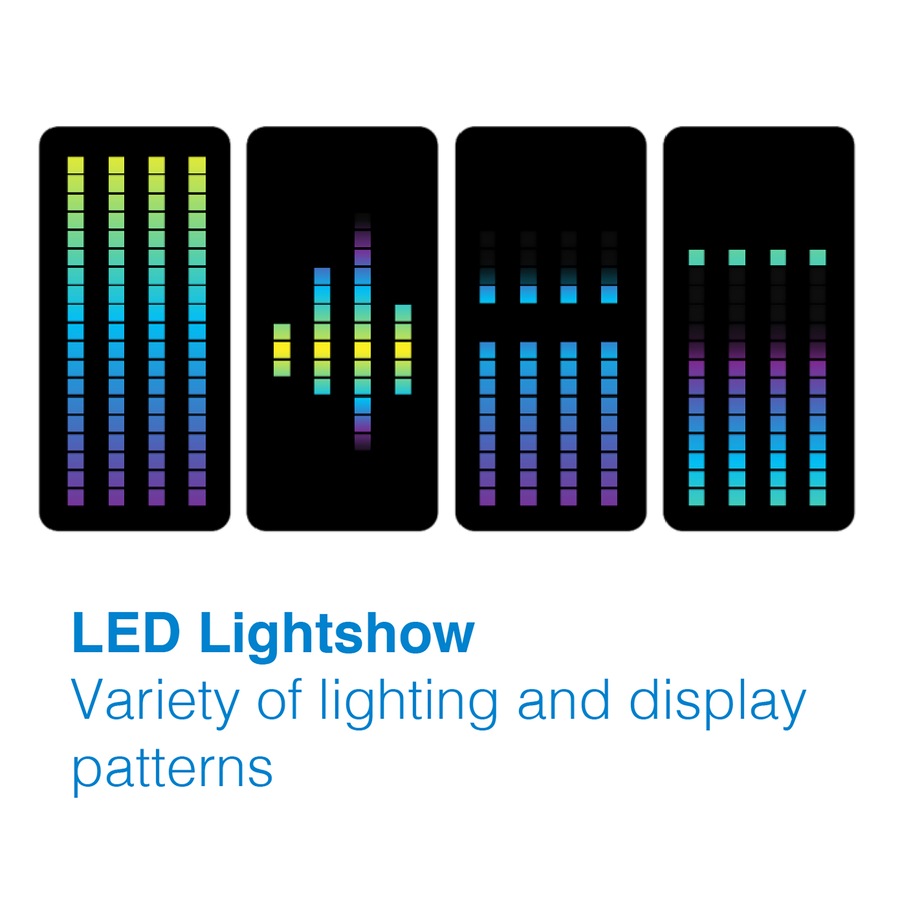 Laser Portable Party Speaker with LED Stand