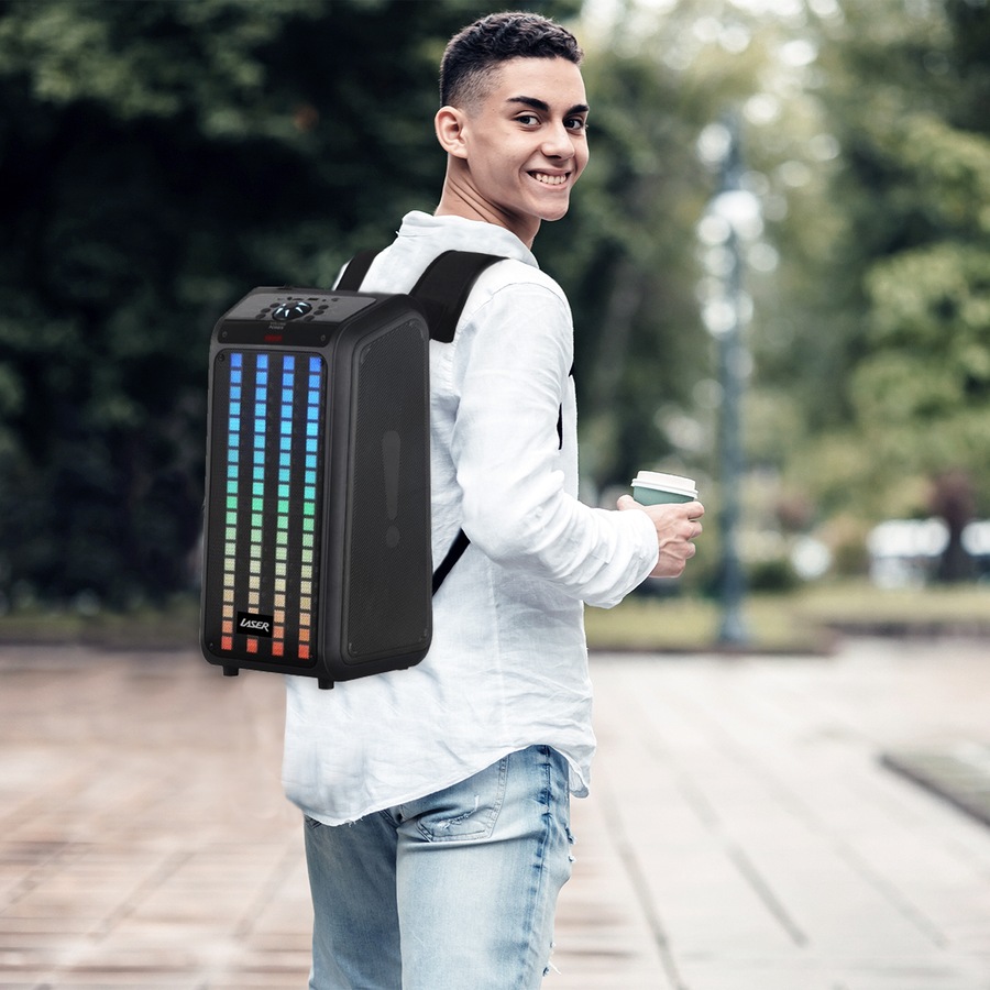 Laser Portable Party Speaker with LED Stand