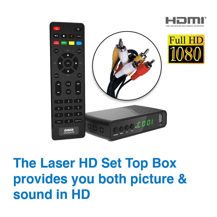 Laser Set Top Box HD Media Player