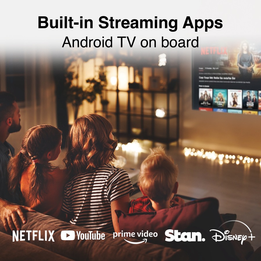 Laser Smart 1080p Projector with Built-in Android TV