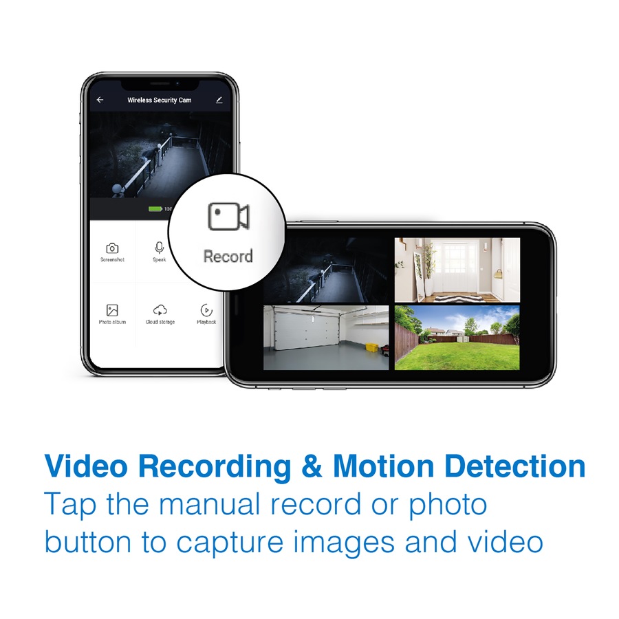 Laser Smart Home Battery Full HD Camera with Floodlight