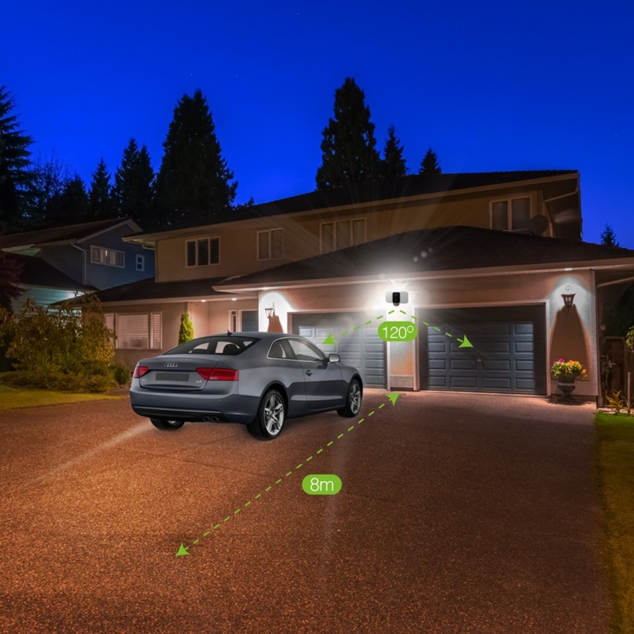 Laser Smart Home Battery Full HD Camera with Floodlight