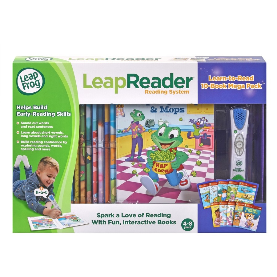 LeapFrog LeapReader Learn to Read 10 Book Bundle - Green
