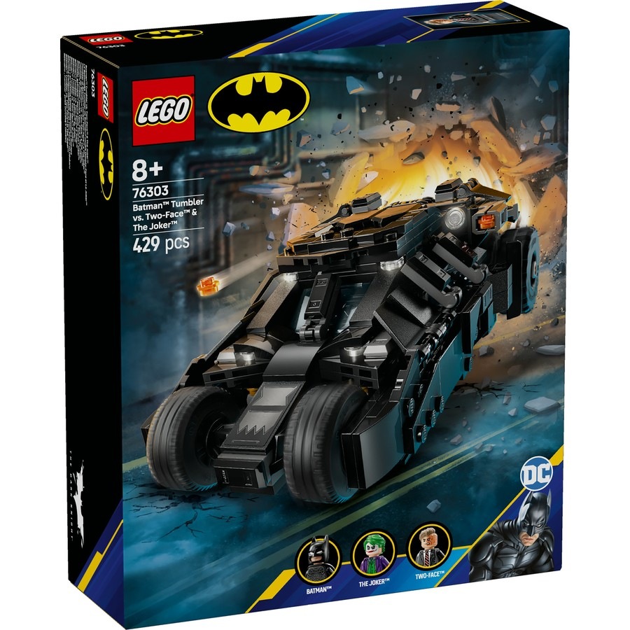 LEGO DC Batman™: Batman Tumbler vs. Two-Face™ & The Joker™ Toy Car 76303