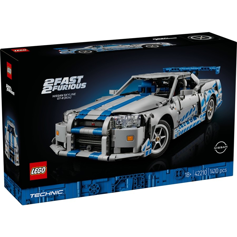 LEGO Technic 2 Fast 2 Furious Nissan Skyline GT-R (R34) Car 42210