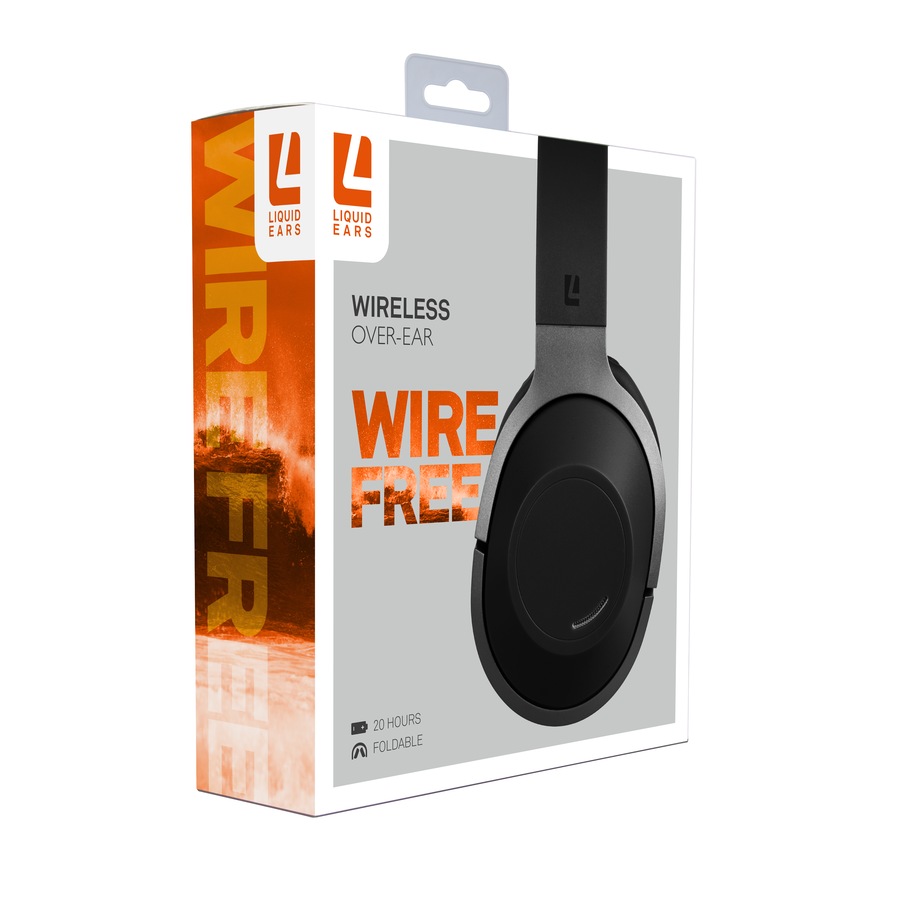 Liquid Ears Wirefree Over-Ear Headphones - Black