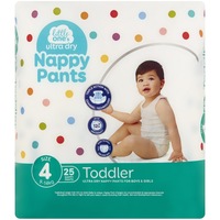 Little Ones Ultra Dry Nappy Pants Size 4 (9-14kg) Toddler 25 Pack