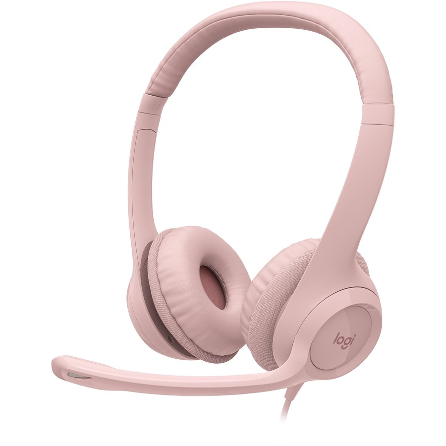 Logitech H390 USB Computer Headset - Rose