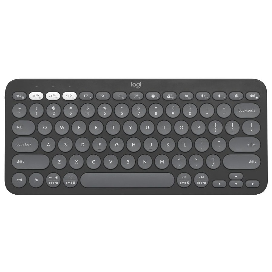 Logitech K380s Pebble Keys 2 Wireless Keyboard - Graphite