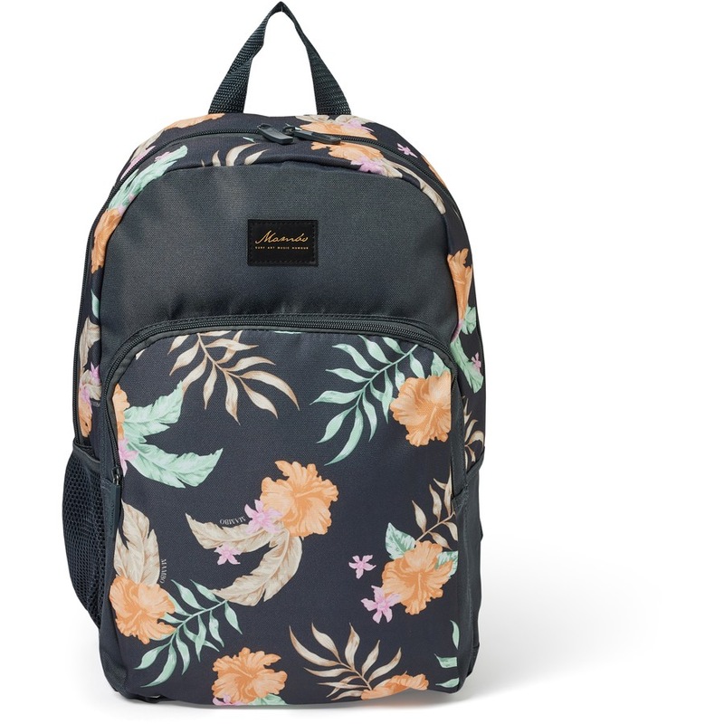 Buy Mambo Floral Print Backpack - Orange & Black - MyDeal