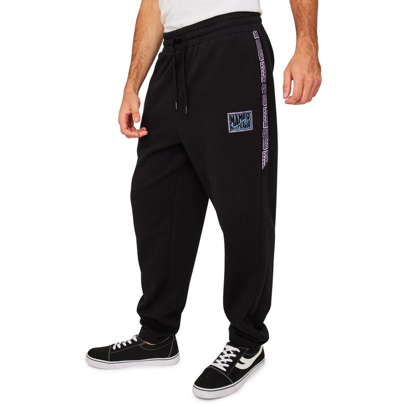 Buy Mambo Men's Vintage Surf Track Pants Black MyDeal