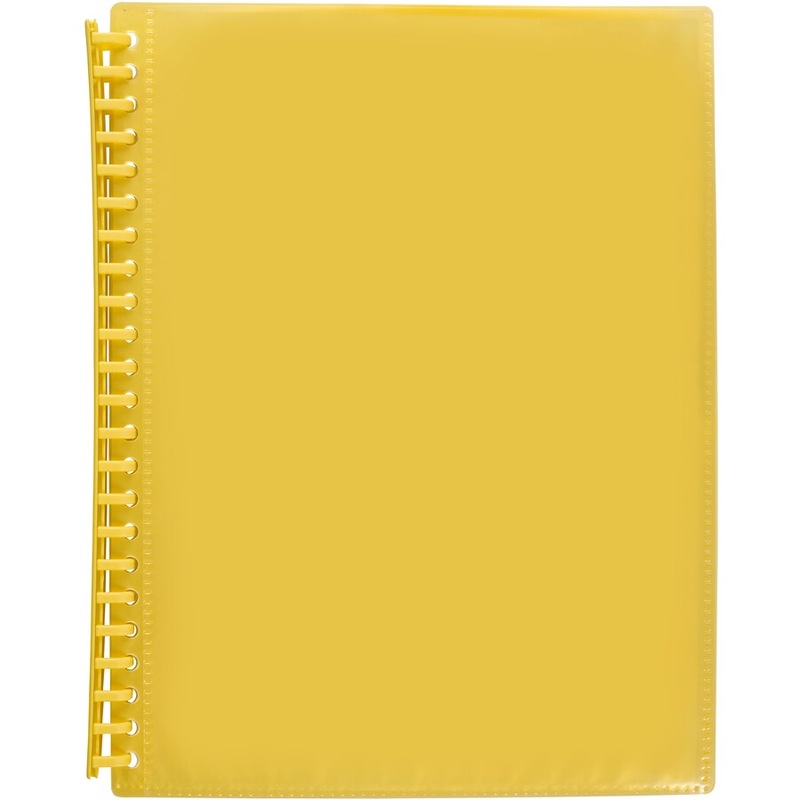 Buy Marbig Refillable A4 20 Pocket Display Book Yellow MyDeal