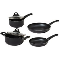 Masterclass Non Stick Cookware Set 3 Pieces - Black