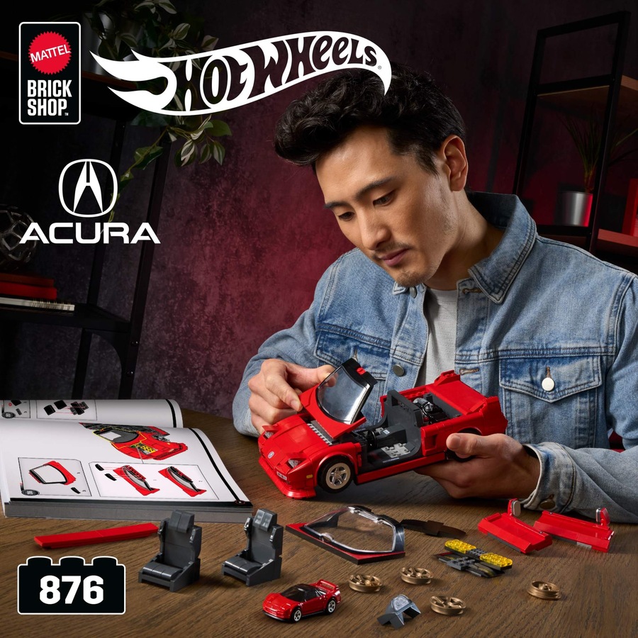 Mattel Brick Shop Hot Wheels ’90 Acura NSX Building Set