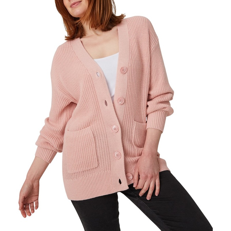 Buy &me Women's Boyfriend Cardigan Pink MyDeal