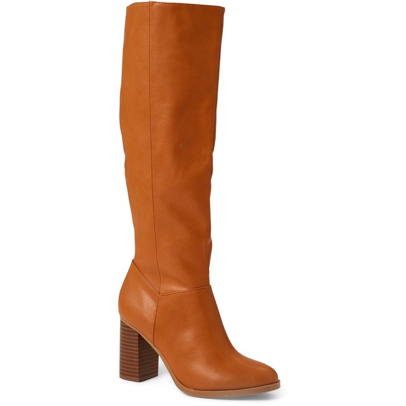 Buy &me Women's Knee High Boots Tan MyDeal