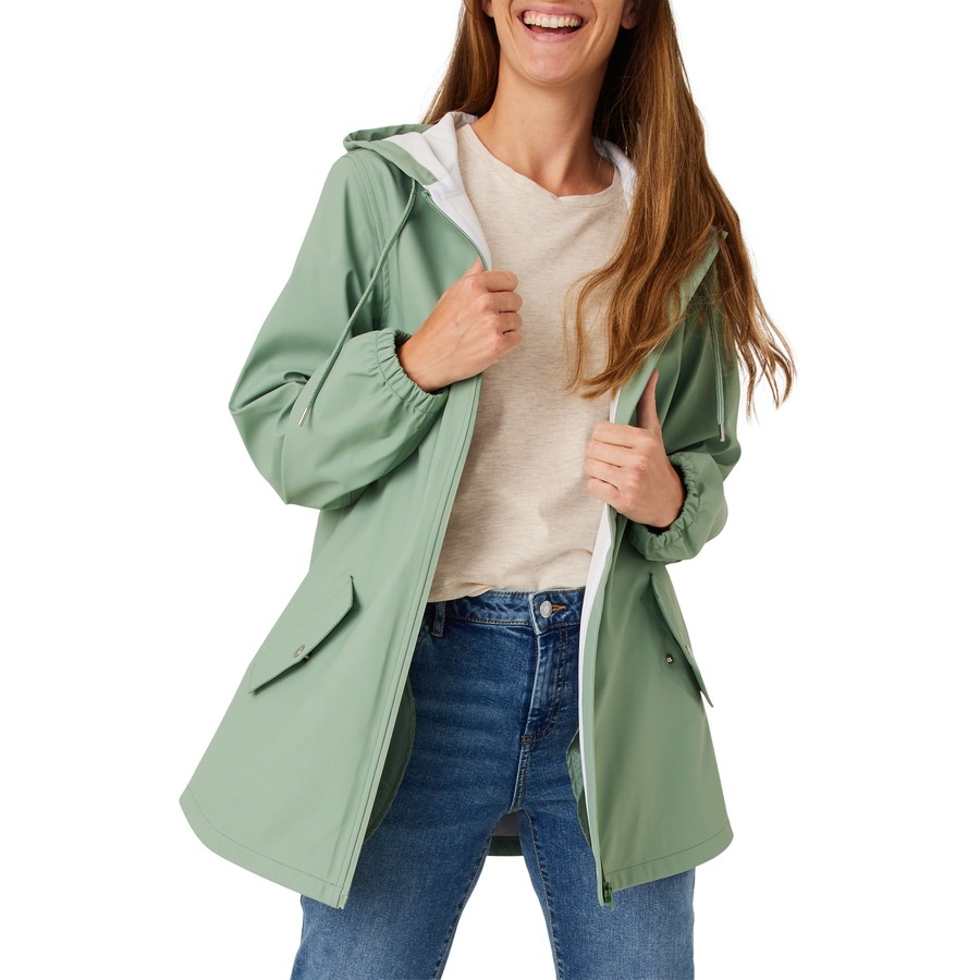 Green on sale womens raincoat