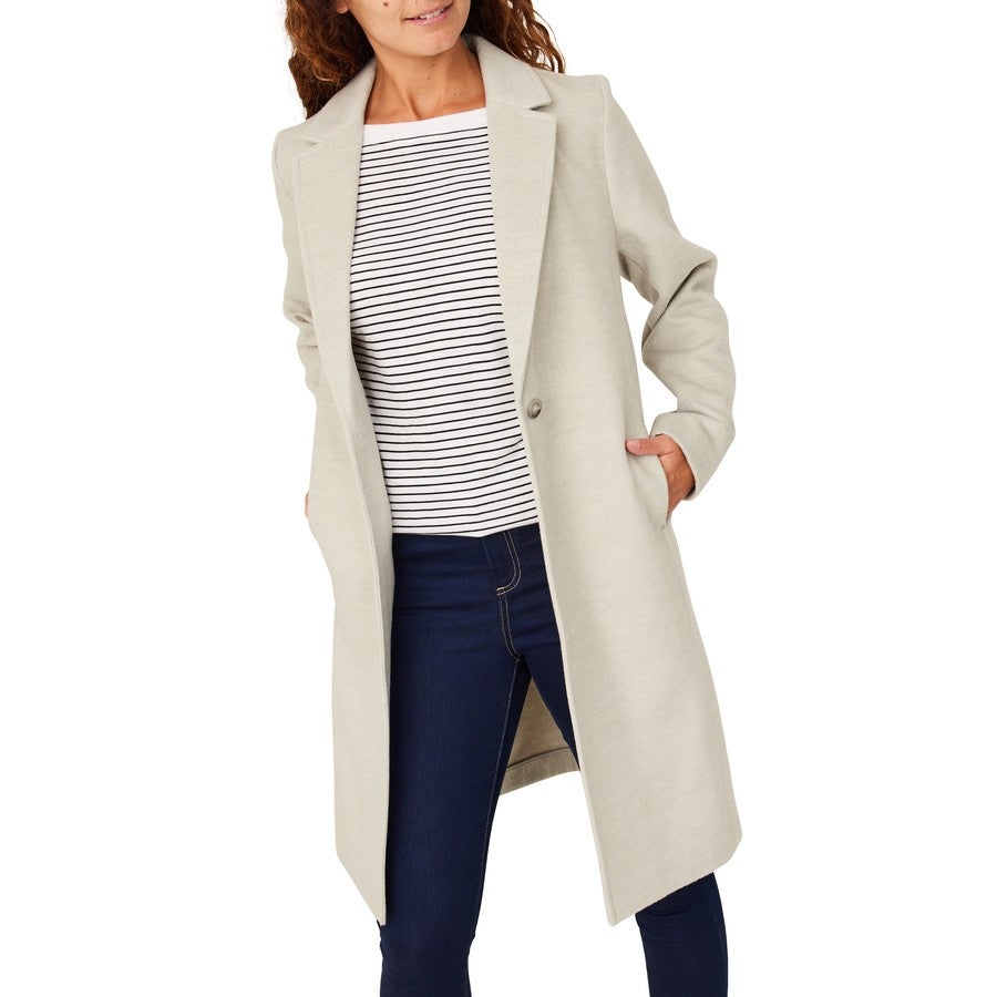 Grey smart hotsell coat womens