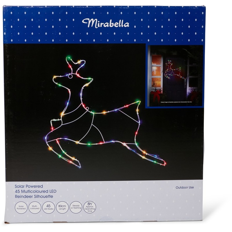 Buy Mirabella Christmas Solar Powered 45 LED Reindeer Silhouette